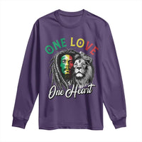 Reggae Legend Long Sleeve Shirt One Love One Heart Rastafarian Reggae Music Lion - Wonder Print Shop