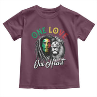 Reggae Legend Toddler T Shirt One Love One Heart Rastafarian Reggae Music Lion - Wonder Print Shop