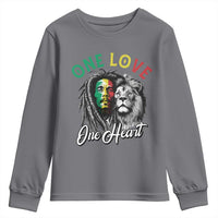 Reggae Legend Youth Sweatshirt One Love One Heart Rastafarian Reggae Music Lion - Wonder Print Shop