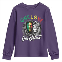 Reggae Legend Youth Sweatshirt One Love One Heart Rastafarian Reggae Music Lion - Wonder Print Shop