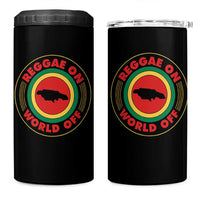 Reggae On World Off 4 in 1 Can Cooler Tumbler Rasta Music Rastafarian Jamaica - Wonder Print Shop