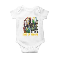 Legend Bob Baby Onesie One Love Heart Destiny King Of Reggae - Wonder Print Shop
