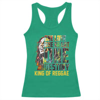 Legend Bob Racerback Tank Top One Love Heart Destiny King Of Reggae - Wonder Print Shop