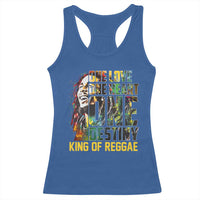 Legend Bob Racerback Tank Top One Love Heart Destiny King Of Reggae - Wonder Print Shop