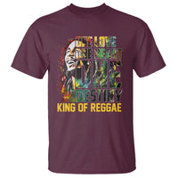 Legend Bob T Shirt One Love Heart Destiny King Of Reggae - Wonder Print Shop