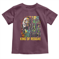 Legend Bob Toddler T Shirt One Love Heart Destiny King Of Reggae - Wonder Print Shop