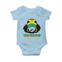 Jamaican Girl Baby Onesie Wah Gwaan Jamaica Flag - Wonder Print Shop