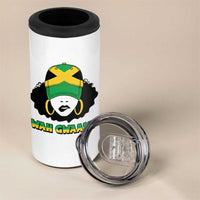 Jamaican Girl 4 in 1 Can Cooler Tumbler Wah Gwaan Jamaica Flag - Wonder Print Shop