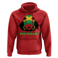 Jamaican Girl Hoodie Wah Gwaan Jamaica Flag - Wonder Print Shop
