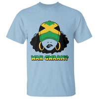 Jamaican Girl T Shirt Wah Gwaan Jamaica Flag - Wonder Print Shop