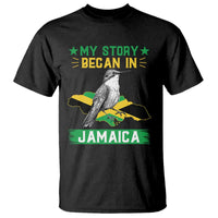 My Story Began In Jamaica T Shirt Hummingbird Jamaican Flag - Wonder Print Shop
