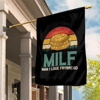 Funny MILF Man I Love Frybread Garden Flag Vintage Retro Sunset Native American Food - Wonder Print Shop
