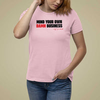 Funny Walz T Shirt For Women Mind Your Own Damn Business - Wonder Print Shop