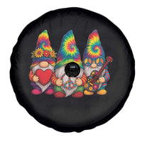Three Hippie Gnomes Peace Retro Tie Dye Flower Spare Tire Cover - Wonder Print Shop