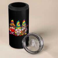 Three Hippie Gnomes Peace Retro Tie Dye Flower 4 in 1 Can Cooler Tumbler - Wonder Print Shop