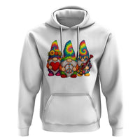 Three Hippie Gnomes Peace Retro Tie Dye Flower Hoodie - Wonder Print Shop
