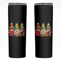 Three Hippie Gnomes Peace Retro Tie Dye Flower Skinny Tumbler - Wonder Print Shop