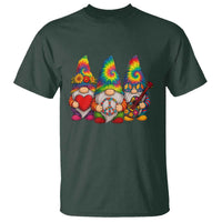 Three Hippie Gnomes Peace Retro Tie Dye Flower T Shirt - Wonder Print Shop