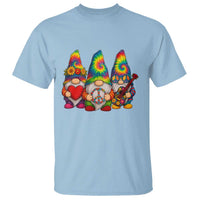 Three Hippie Gnomes Peace Retro Tie Dye Flower T Shirt - Wonder Print Shop