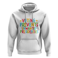 Voting Prevents Unwanted Presidencies Hoodie Colorful US Presidential Election Political 2024 Star - Wonder Print Shop