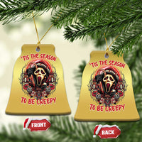 Halloween Xmas Christmas Ornament Tis The Season To Be Creepy Ghost Horror Xmas - Wonder Print Shop