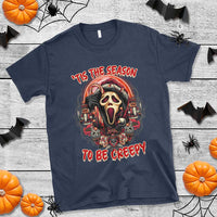 Halloween Christmas T Shirt Tis The Season To Be Creepy Ghost Horror Xmas - Wonder Print Shop