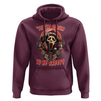 Halloween Christmas Hoodie Tis The Season To Be Creepy Ghost Horror Xmas - Wonder Print Shop