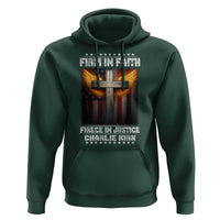 Firm In Faith Fierce In Justice Charlie Kirk Hoodie Christian Cross American Flag - Wonder Print Shop