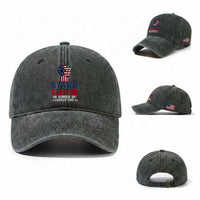 Stand Strong In Honor Of Charlie Kirk Washed Cotton Baseball Cap Handfist American Flag