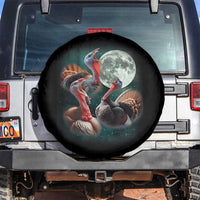 Funny Three Turkey Moon Spare Tire Cover Weird Cursed Thanksgiving Meme - Wonder Print Shop