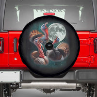 Funny Three Turkey Moon Spare Tire Cover Weird Cursed Thanksgiving Meme - Wonder Print Shop