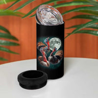 Funny Three Turkey Moon 4 in 1 Can Cooler Tumbler Weird Cursed Thanksgiving Meme - Wonder Print Shop