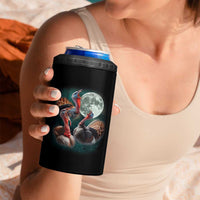 Funny Three Turkey Moon 4 in 1 Can Cooler Tumbler Weird Cursed Thanksgiving Meme - Wonder Print Shop
