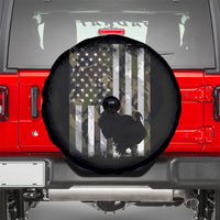 Turkey Hunting Camo US American Flag Thanksgiving Spare Tire Cover - Wonder Print Shop