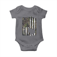 Turkey Hunting Camo US American Flag Thanksgiving Baby Onesie - Wonder Print Shop