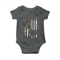 Turkey Hunting Camo US American Flag Thanksgiving Baby Onesie - Wonder Print Shop