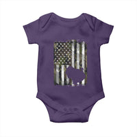 Turkey Hunting Camo US American Flag Thanksgiving Baby Onesie - Wonder Print Shop