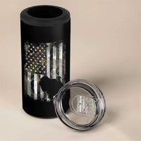 Turkey Hunting Camo US American Flag Thanksgiving 4 in 1 Can Cooler Tumbler - Wonder Print Shop