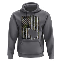 Turkey Hunting Camo US American Flag Thanksgiving Hoodie - Wonder Print Shop