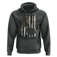 Turkey Hunting Camo US American Flag Thanksgiving Hoodie - Wonder Print Shop