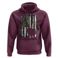 Turkey Hunting Camo US American Flag Thanksgiving Hoodie - Wonder Print Shop