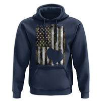 Turkey Hunting Camo US American Flag Thanksgiving Hoodie - Wonder Print Shop