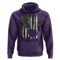 Turkey Hunting Camo US American Flag Thanksgiving Hoodie - Wonder Print Shop