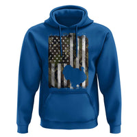 Turkey Hunting Camo US American Flag Thanksgiving Hoodie - Wonder Print Shop
