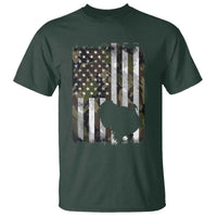 Turkey Hunting Camo US American Flag Thanksgiving T Shirt - Wonder Print Shop
