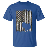 Turkey Hunting Camo US American Flag Thanksgiving T Shirt - Wonder Print Shop