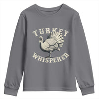 Funny Turkey Whisperer Youth Sweatshirt Thanksgiving Turkey Hunting Season - Wonder Print Shop