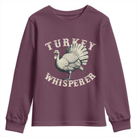 Funny Turkey Whisperer Youth Sweatshirt Thanksgiving Turkey Hunting Season - Wonder Print Shop