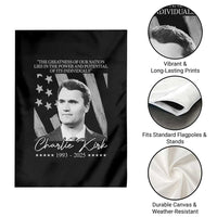 Charlie Kirk Garden Flag The Greatness Of Our Nation Lies In The Power And Potential Of Its Individuals - Wonder Print Shop