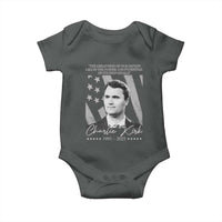 Charlie Kirk Baby Onesie The Greatness Of Our Nation Lies In The Power And Potential Of Its Individuals - Wonder Print Shop